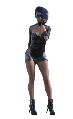 Vizörlü fütürist kadın