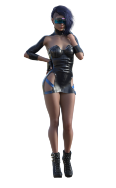 Vizörlü fütürist kadın