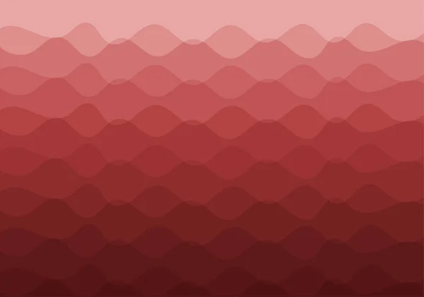 Fond Abstrait Composé Lignes Ondulées Qui Chevauchent Gradient Rouge Clair — Image vectorielle