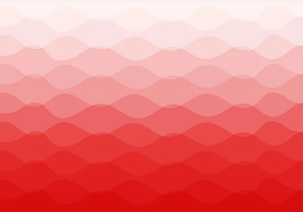 Fond Abstrait Composé Lignes Ondulées Qui Chevauchent Gradient Rouge Clair — Image vectorielle