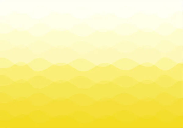 Abstraktní Pozadí Složené Překrývajících Vlnitých Čar Přechod Světle Žluté Tmavou — Stockový vektor