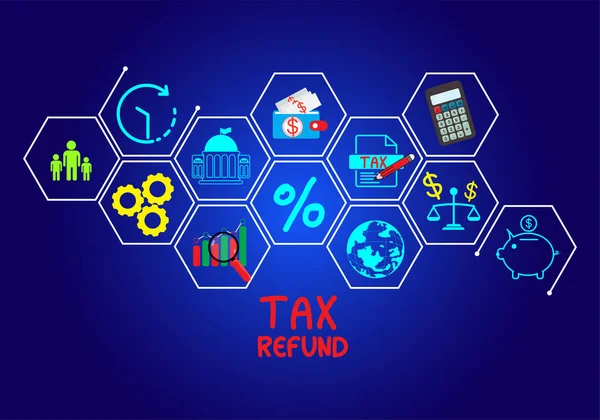 Begrip Belastingen Betaald Door Particulieren Bedrijven Zoals Btw Inkomstenbelasting Onroerendgoedbelasting — Stockvector