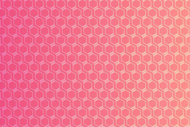 Pattern with geometric elements in pink-gold tones. Gradient abstract background vector