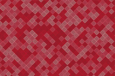 Pattern with geometric elements in red tones abstract gradient vector background