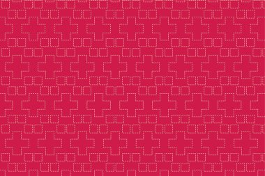 Pattern with geometric elements in red tones abstract background vector