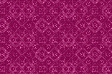 Pattern with geometric elements in pink tones abstract background vector