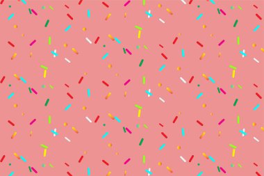 Pattern with geometric elements in the form of ice cream flakes in pink tones. Abstract Background Vector