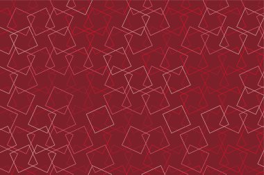 Pattern with geometric elements in red tones. vector abstract gradient background