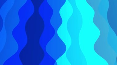 animated abstract pattern with geometric elements in blue tones gradient background