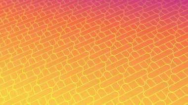 animated abstract pattern with geometric elements in pink-gold tones gradient background