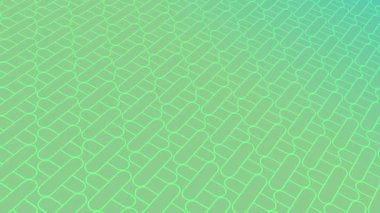animated abstract pattern with geometric elements in blue-green tones gradient background
