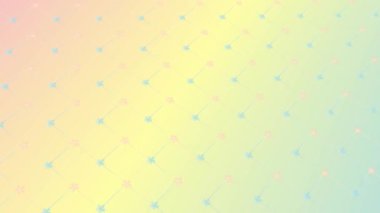 animated abstract pattern with geometric elements in pastel tones gradient background