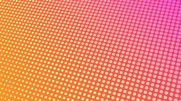Animated Abstract Pattern Geometric Elements Pink Gold Tones Gradient Background — Stock video