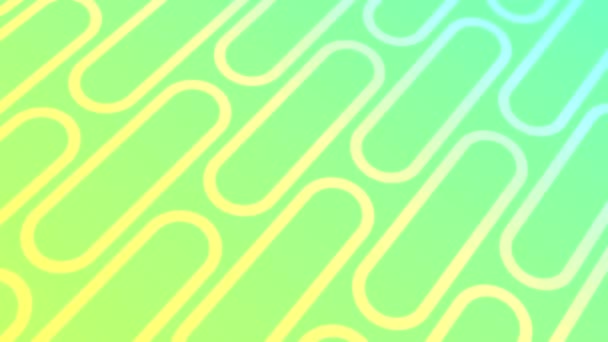 青緑色のトーンのグラデーションの背景に幾何学的要素を持つアニメーション抽象パターン — ストック動画