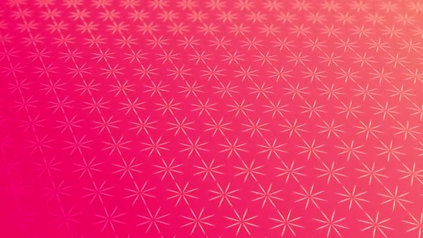 Animated Abstract Pattern Geometric Elements Pink Gold Tones Gradient Background — ストック動画