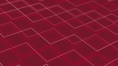 animated abstract pattern with geometric elements in red tones gradient background