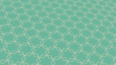 Yeşil tonlarda geometrik elementlerin olduğu hareketli soyut desen. gradyan arkaplan