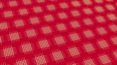 animated abstract pattern with geometric elements in red tones gradient background