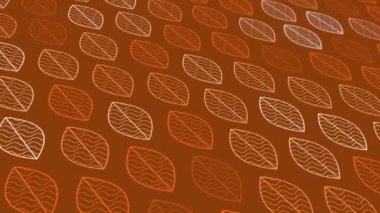 animated abstract pattern with geometric elements in orange tones gradient background