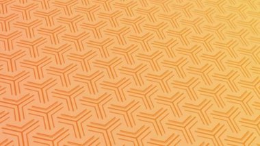 animated abstract pattern with geometric elements in orange tones gradient background