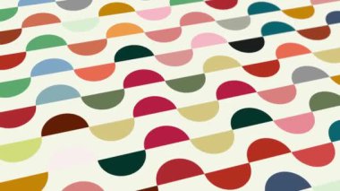  animated abstract pattern with geometric elements in multicolored tones gradient background