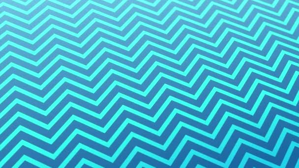 Animated Abstract Pattern Geometric Elements Blue Tones Gradient Background — Stock video
