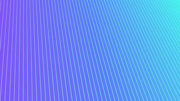 Animated Abstract Pattern Geometric Elements Blue Tones Gradient Background — Stock video