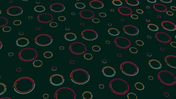 Animiertes Abstraktes Muster Mit Geometrischen Elementen Retro Vintage Tönen Hintergrund — Stockvideo