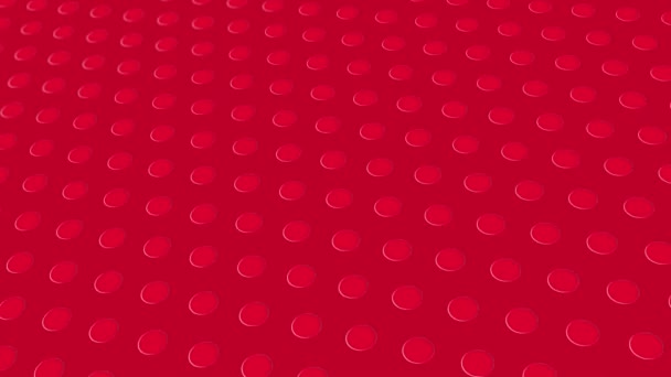 Animated Abstract Pattern Geometric Elements Red Tones Gradient Background — Stock Video