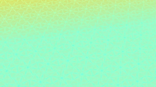 緑の色調勾配の背景に幾何学的要素を持つアニメーション抽象パターン — ストック動画
