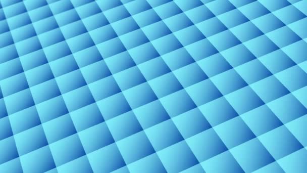 Mavi Tonlarda Geometrik Elementlerin Yer Aldığı Soyut Şablon Canlandırma Gradyanı — Stok video