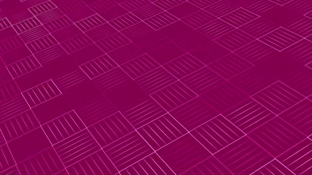 Патч Геометрическими Элементами Розовых Тонах Векторный Абстрактный Градиентный Фон — стоковое видео