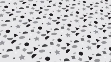 animated abstract pattern with geometric elements in black and gray tones gradient background