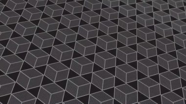 animated abstract pattern with geometric elements in black and gray tones gradient background