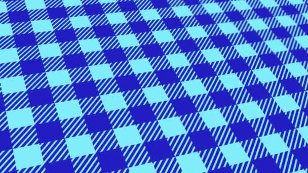 Animated Abstract Pattern Geometric Elements Blue Tones Gradient Background — Stok video