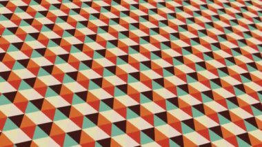 animated abstract pattern with geometric elements in multicolored tones gradient background