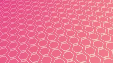 animated abstract pattern with geometric elements in pink tones gradient background