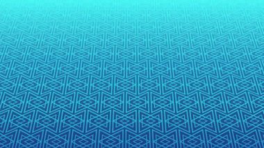 animated abstract pattern with geometric elements in blue tones gradient background