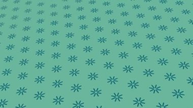 animated abstract pattern with geometric elements in green-blue tones gradient background