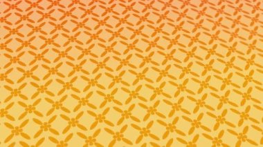 animated abstract pattern with geometric elements in yellow-orange tones gradient background