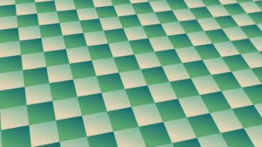 animated abstract pattern with geometric elements in green-blue tones gradient background