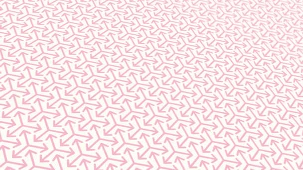 Animated Abstract Pattern Geometric Elements Pink Tones Gradient Background — Vídeo de Stock