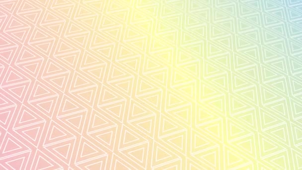 Animerat Abstrakt Mönster Med Geometriska Element Pastelltoner Lutning Bakgrund — Stockvideo