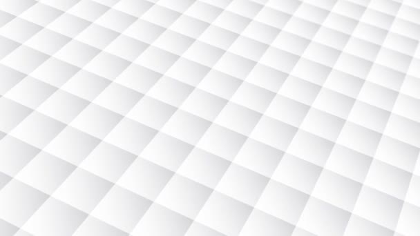 Анимированный Абстрактный Шаблон Геометрическими Элементами Белом Сером Тонах Градиентного Фона — стоковое видео
