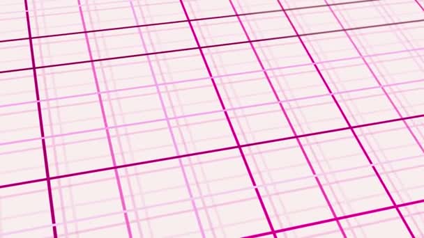 Geanimeerd Abstract Patroon Met Geometrische Elementen Roze Tinten Gradiënt Achtergrond — Stockvideo