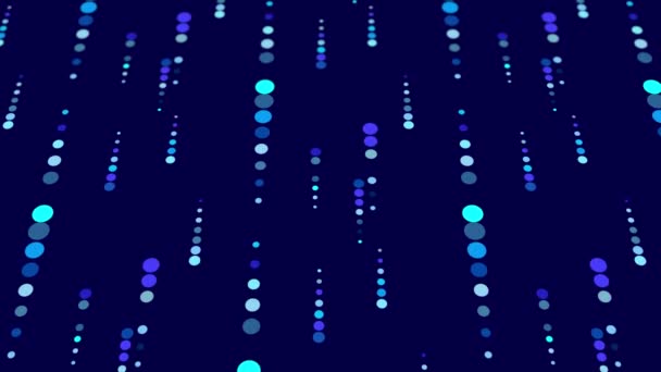 Animated Abstract Pattern Geometric Elements Blue Tones Gradient Background — Wideo stockowe