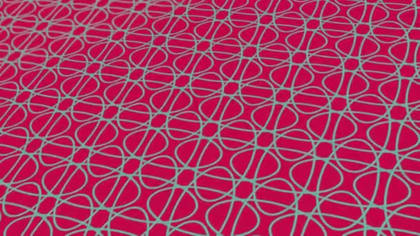Animierte Abstrakte Muster Mit Geometrischen Elementen Roten Tönen Farbverlauf Hintergrund — Stockvideo