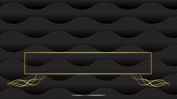 Animated Modern Luxury Abstract Background Golden Line Elements Stylish Gradient — Stockvideo