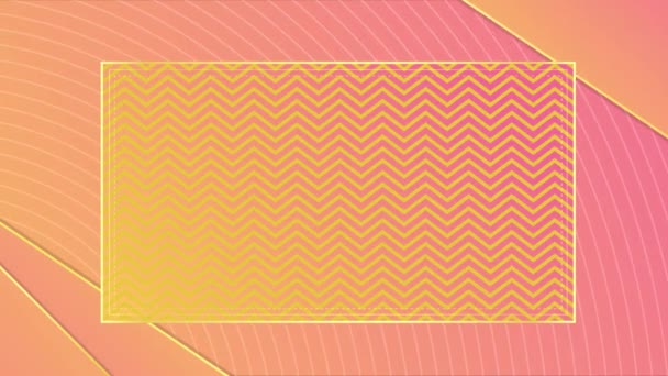 Animated Modern Luxury Abstract Background Golden Line Elements Modern Pink — Videoclip de stoc