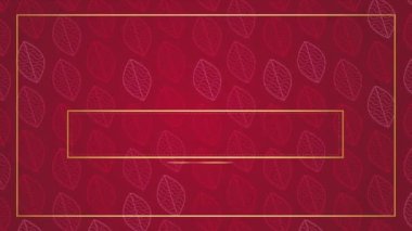 Animated modern luxury abstract background with golden line elements Stylish gradient red background for presentation